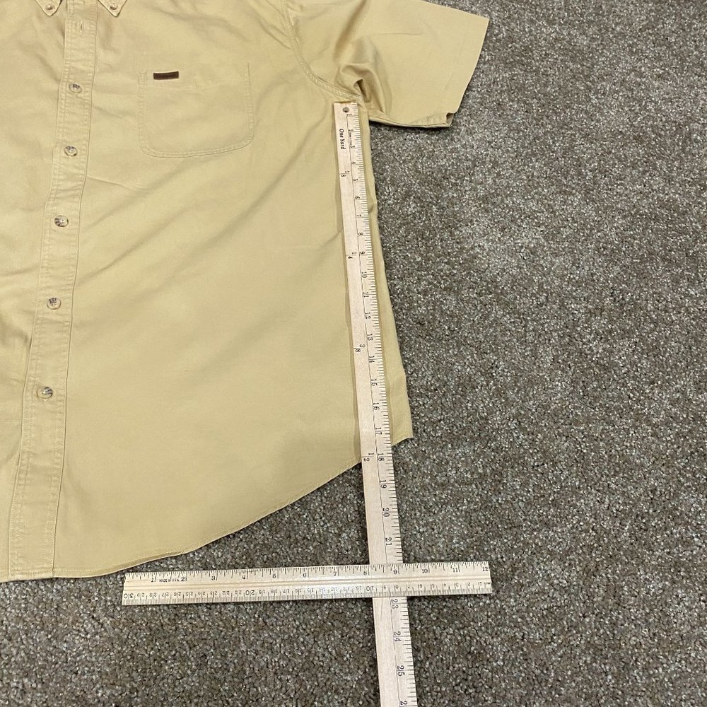 Carhartt Men's Midweight Work Shirt Size 2 XL, XXL, Mustard Yellow, Short Sleeve - Picture 10 of 10